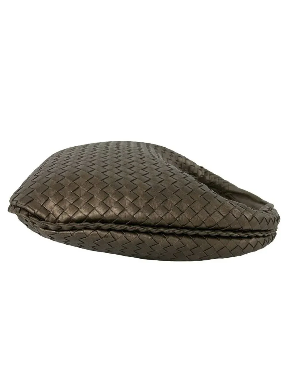 Bottega Veneta Hobo Intrecciato Leather Shoulder Bag Brown